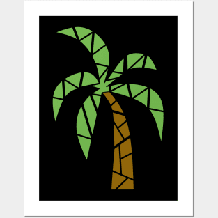 GEOMETRIC PALM TREE Posters and Art